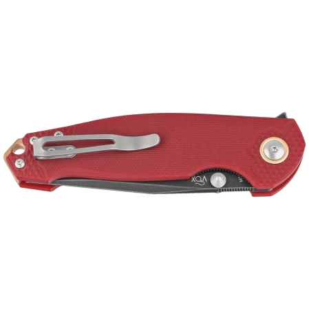 Viper Katla LE No 080/150 Red G10, Dark Stonewashed M390 by Jesper Voxnæs/Jens Ansø Knife (V5984GR3D)