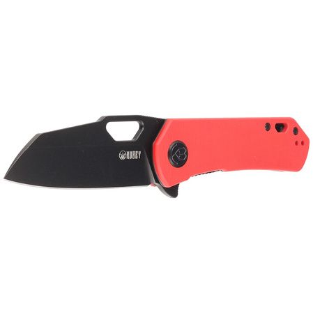 Nóż składany Kubey Knife Duroc Red G10, Black Stonewashed AUS-10 by Colin Maisonpierre (KU332F)