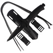 MAC Aquatys Stiletto 2 Diving Knife Black PP-TPE, Black Idroglider W 1.4060