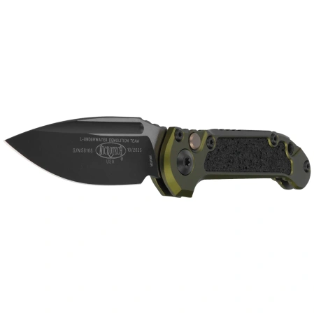 Microtech LUDT Gen III S/E Automatic Knife OD Green Aluminum, Black M390MK by Tony Marfione (1135-1OD)