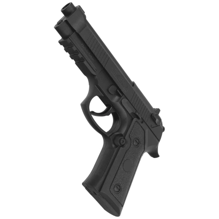 Zestaw wiatrówkowy 62: Pistolet Niksan Defence NKS CP92 Black 4.5 mm, 1400 BBs, 10 kapsuł CO₂, 100 tarcz
