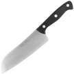 MAM Professional Santoku Kitchen Knife Black Polymer, Polished X50CrMoV15 (701)
