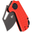 BlackFox Puck Red G10, Black Stone Washed D2 by Grigorii Matveev knife (BF-761 R)