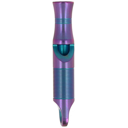 We Knife Whistle Purple Titanium with Brown Paracord (A-05AP)