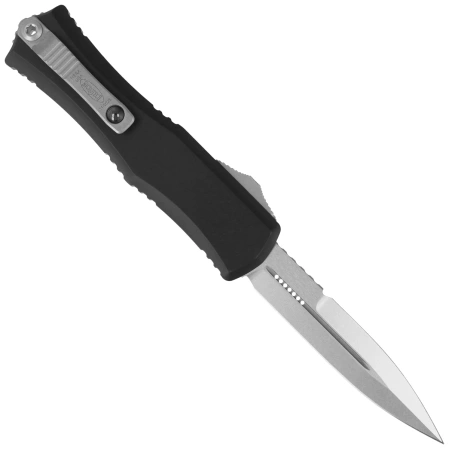 Microtech Hera II Mini Bayonet OTF Knife Black Aluminum, Stonewashed M390MK by Tony and Sean Marfione (1701M-10)