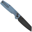Bestech Slasher Blue Micarta, Black Stonewashed D2 Knife (BG56C-2)