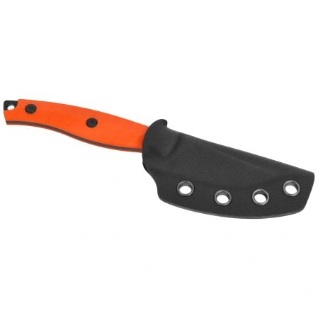 Bestech Heidiblacksmith #3 Upswept Orange G10, Black PVD 14C28N by Heidi (BFK08B)