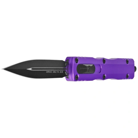 Microtech Dirac Delta D/E OTF Knife Purple Aluminum, Black M390 by Tony Marfione (227-1PU)
