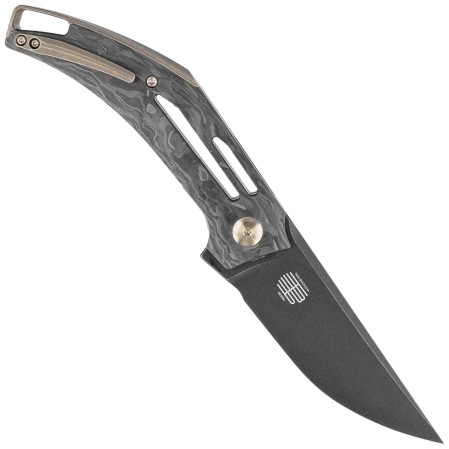 WE Knife Speedliner Shredded Carbon Fiber, Black Stonewashed CPM 20CV by Tashi Bharucha (WE22045B-2)