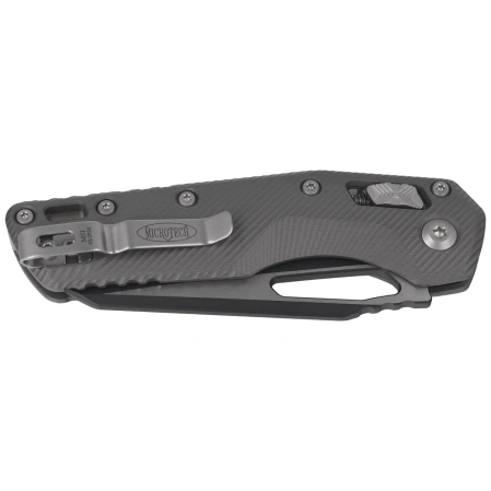Nóż składany Microtech MSI Mini Ram-Lok S/E Natural Clear Fluted Aluminium, Black M390MK by Tony Marfione (210M-1FLNC)