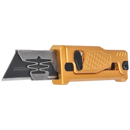 Nóż grawitacyjny Reate EXO-U V1 Yellow Diamond Pattern Aluminium, Stainless Steel