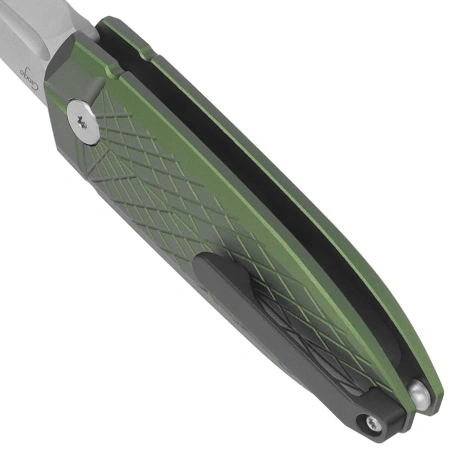 Bestech QUQU Knife Green Aluminum, Satin 14C28N by Gogo (BG57B-2)