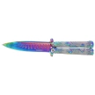 Martinez Albainox Balisong Knife Scorpion Rainbow, Rainbow 3Cr13Mov (02280)
