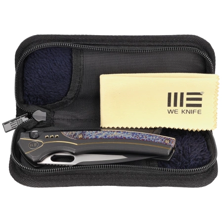 Nóż składany WE Knife Exciton LE No 189/210 Black / Flamed Titanium, Two Tone CPM 20CV (WE22038A-4)