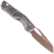 Microtech MSI S/E Signature Knife Brushed Metal Claw Aluminium, Bronze Apocalyptic M390MK by Tony Marfione (210-13APBMCWS)