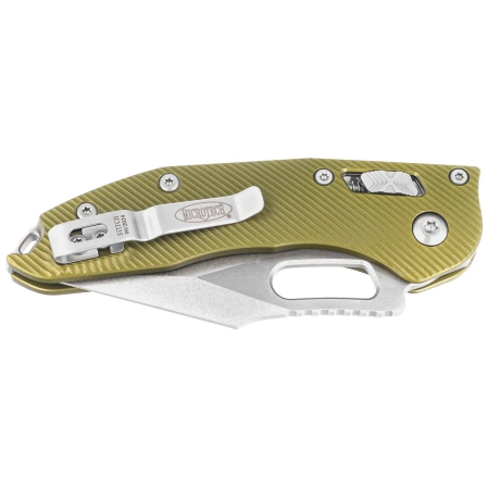 Nóż składany Microtech Stitch Ram-Lok S/E OD Green Fluted Aluminium, Stonewashed M390MK by Borka Blades and Tony Marfione (169RL-10FLOD)
