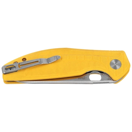 Nóż składany Bestechman Angry Owl Yellow G10, Satin/Stonewashed D2 by Keanu Alfaro (BMK12A-1)