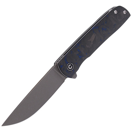 CIVIVI Knife Bo Blue / Black Carbon Fiber, Gray Stonewashed Nitro-V by Brad Zinker (C20009B-A)
