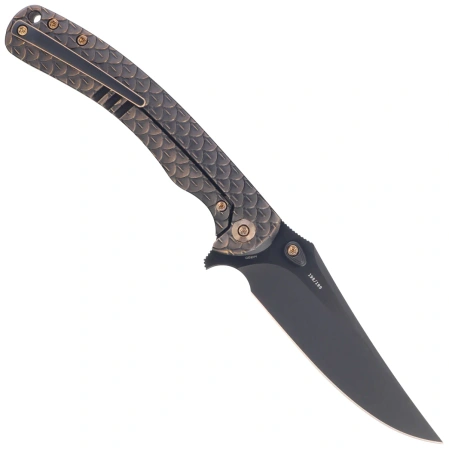 WeKnife Dracarys LE No 198/199 Bronze / Black Titanium, Black Stonewashed M390 (WE25061B-4)