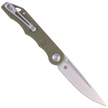 Kubey Knife Mizo, Green G10, Satin 14C28N by Tiguass (KU2101D)