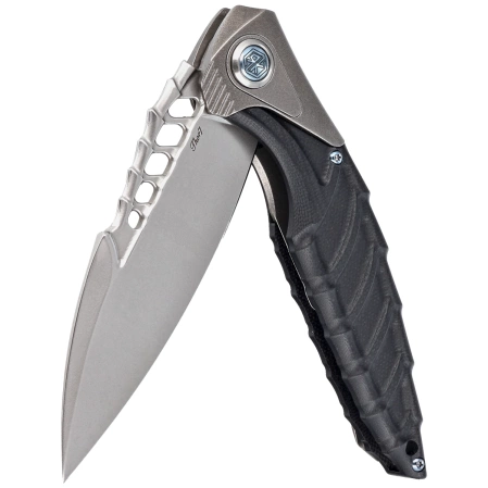 RikeKnife Thor 7 Integral Titanium/Black G10, Satin 154CM (RK-THOR7-B)