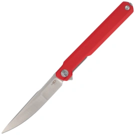 Bestech Duoz Knife Red G10, Satin 14C28N by Ostap Hel (BG65C)