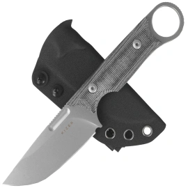 Kizer Cabox Knife Black Micarta, Satin D2 by Jonathan Styles (1048A1)