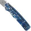 Bestechman Cicada's Wing-TL Knife Blue Resin, Satin 10Cr15CoMoV (BMK24-R-2)