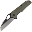 Bestech Operator Knife Green G10, Satin/Black D2 (BG36C)