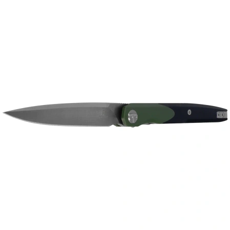 Nóż składany Bestechman Lanza OD Green/Black G10, Satin/Stonewashed 14C28N by Grzegorz Grabarski (BMK14C)