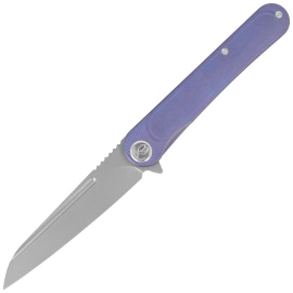 Nóż składany KB Kubey Dandy Blue Titanium, Sandblasted CPM S90V by Maksym Tkachuk (KB247K)