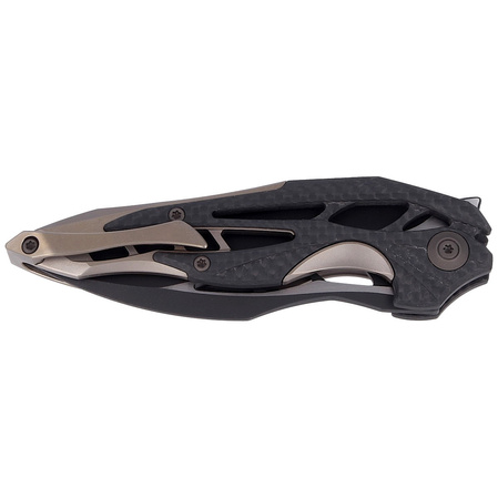 Nóż składany WE Knife Arrakis Champagne Ti / CF, Black M390 by Elijah Isham (906CF-B MYSTERY BOX)