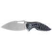 Nóż składany RikeKnife Thor6 Black / Green Titanium, Satin M390 (RK Thor6-M-BG))