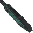 Bestech Ika Dagger Knife Black Titanium / GITD Marble Carbon Fiber, Black PVD M390 by Tashi Bharucha (BT2602D)