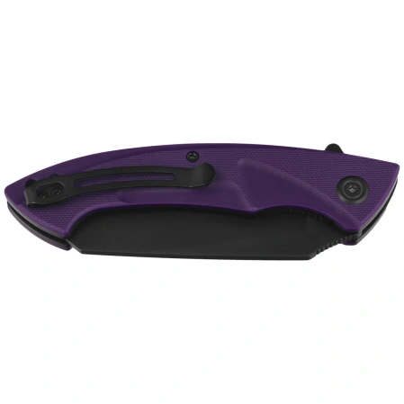 Kubey Anteater Knife Purple G10, Blackwashed 14C28N (KU212M)