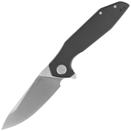 Kubey Nova KU117L Knife, Black G10, Satin 14C28N