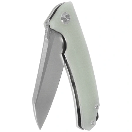 Bestech Texel Knife Transparent G10, Stonewashed/Satin D2 by A Purvis Blades (BG21B-1)