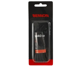 Sznurowadła Bennon owalne czarne 140 cm (D36135)