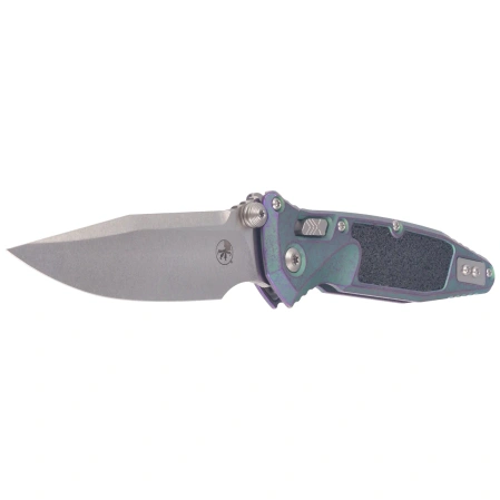 Nóż składany Microtech Socom Ram-Lok S/E Marfione Select Nebula Green Titanium, Purple Bksp, Stonewshed M390MK by Tony Marfione (160RL-10MS10)