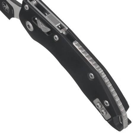 Microtech Stitch Ram-Lok S/E Knife Black Aluminium, Black M390MK by Borka Blades and Tony Marfione (169RL-1)