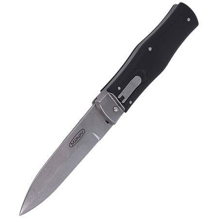 Mikov Predator Knife Black ABS, Stonewashed N690 (241-BH-1/STKP)