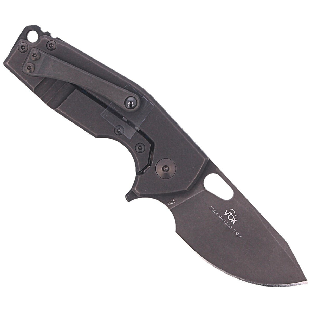 Fox Suru LE Arctic Storm Fat Carbon Knife, Black Stonewashed PVD