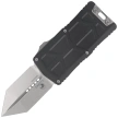 Microtech Exocet II Spartan OTF Knife Black Aluminum, Stonewashed M390MK by Tony Marfione (1155-10)