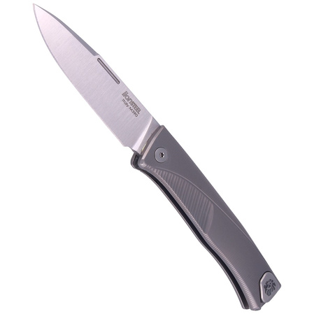 LionSteel Thrill Knife Grey Titanium, Satin M390 by Molletta (TL GY)