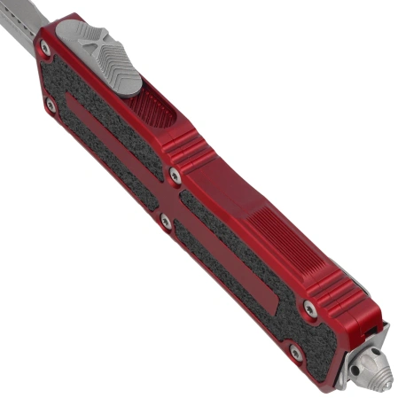 Microtech Scarab II Gen III D/E OTF Knife Merlot Aluminum, Apocalyptic M390MK by Tony Marfione (1280-10APMR)
