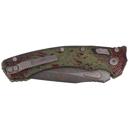 Nóż składany Microtech Amphibian Ram-Lok S/E Outbreak Fluted Aluminium, Outbreak M390MK by Tony Marfione (137RL-1FLOBS)