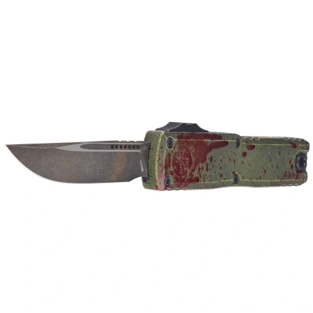 Microtech UTX-85 Gen IV S/E Signature OTF Knife Outbreak Aluminium, Outbreak M390MK by Tony Marfione (12314-1OBDS)