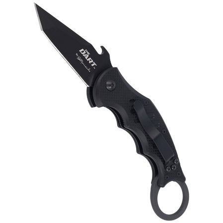 Nóż składany FOX The Dart Karambit Black G10, Black Idroglider N690 by Doug Marcaida (FX-597)