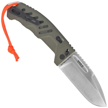 Extrema Ratio RAO C Outdoor Knife Ceracote Green Aluminum, Satin N690 (04.1000.0176/SAT)