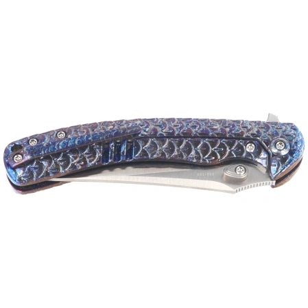 Nóż składany WeKnife Dracarys LE No ???/199 Flamed Titanium, Satin M390 (WE25061B-3)